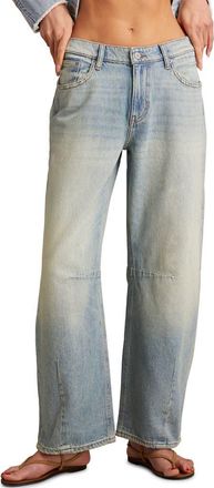 Lucky Brand Barrel Wide Leg Jeans in Saddle Up Wash at Nordstrom, Size 24 X 32