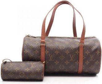 Louis Vuitton Pre-owned Papillon 30 Monogram Handtas - Dames - Vintage Handtas - Bruin - ONE Size - Leer - Vintage