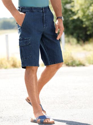 Catamaran Jeansbermudas CATAMARAN, Herren, Gr. 48, Normalgr&ouml;ssen, blau (blau, stone, washed), 99% Baumwolle, 1% Elasthan, unifarben, kurz, Jeans Jeansbermudas