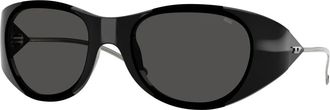 Diesel Stijlvolle zonnebril in zwarte tint - unisex - Zonnebrillen - Zwart - 57 MM - Accessoires