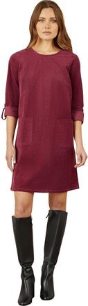 Yumi Cord Tunic Dress With Pockets in Burgundy at Nordstrom, Size 12