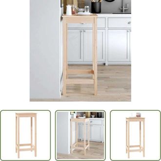 vidaXL Tavolo da bistr&ograve; - Tavolo da Bar 50x50x110 cm in Legno Massello di Pino