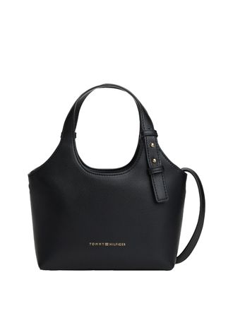 Tommy Hilfiger Womens Logo Mini Tote,BLACK One Size
