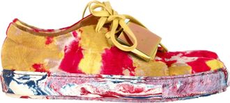 Acne Studios Adriana Printed Sneakers in Multicolor Pony Hair