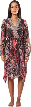 La Moda Clothing Estella Wrap 2 Way Sleeve Short Dress