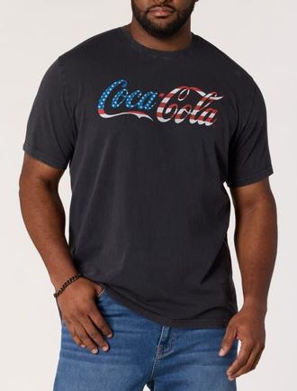 Lucky Brand Big & Tall Coca Cola Graphic Tee in Navy at Nordstrom, Size Xxx-Large