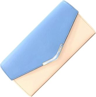 Fendi Pre-owned Wallets, female, Blue, Size: ONE SIZE Pre-owned Vintage Long Wallet (bi-fold)