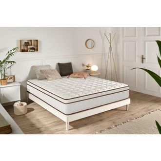 Moonia Moonia - Materasso a molle insacchettate Hybrid Bianco 25 cm - 80X190 cm