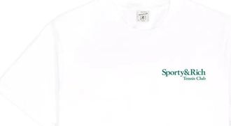 Sporty & Rich T-shirt in cotone - Bianco