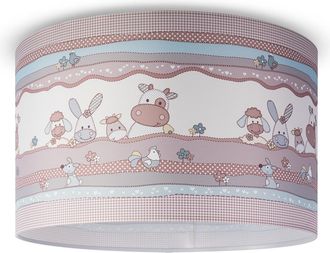 Paco Home Paco Home - L&aacute;mpara Techo De Suspensi&oacute;n Cuarto Infantil Bomberos Polic&iacute;a Carretera E27 Dise&ntilde;o 3 (&oslash;45,5 Cm), Luz De Techo - Blanco