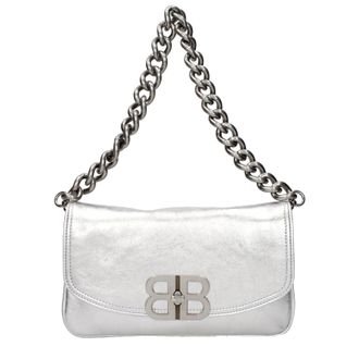 Balenciaga Damens Silberne Lederhandtaschen