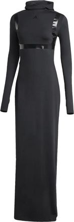 adidas Maxi-jurk met capuchon - Zwart
