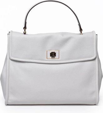 Ermanno Scervino Flap Treasure Handbag - White