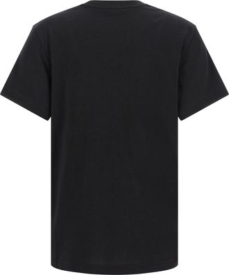 Moncler Logo-Embroidered Cotton T-Shirt - Black