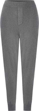 Dsquared2 Logo Gebreide Kasjmier Joggingbroek Track Pants - Dames - Sweatpants - Grijs - M - Kasjmier - Broeken