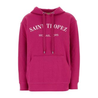 Michael Kors Hoodies, female, Pink, Size: XS Cotton Sweatshirt