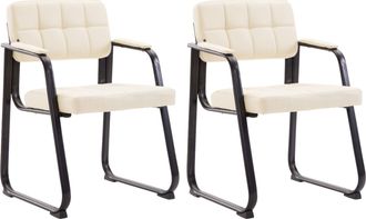 Clp Set De 2 Sillas De Conferencia Canada B Crema