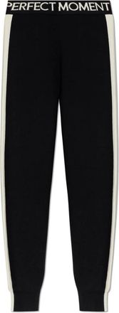 Perfect Moment Broeken, Dames, Zwart, L, Wol, Wollen Broek Met Logo