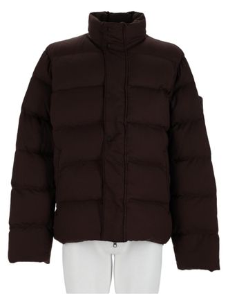 Stone Island Multicolour Cropped Puffer Virgin Wool Sleeve Jacket