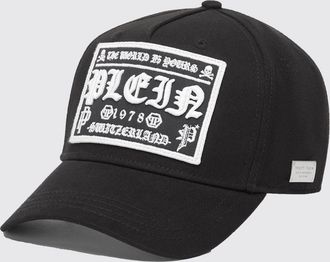 Philipp Plein Cappello in cotone con logo ricamato