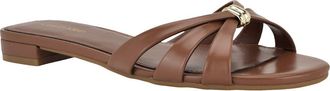 Calvin Klein Petula Slide Sandal in Medium Brown at Nordstrom, Size 5.5