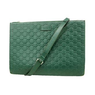 Gucci Green Leather Shoulder Bag (Pre-Owned)
