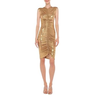 Norma Kamali Dames, Jurken, Geel, Maat: S Spandex