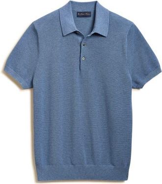 Brooks Brothers Cotton Piqu&eacute; Polo in Blue Heather at Nordstrom, Size X-Large