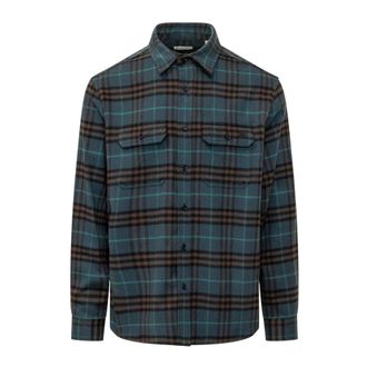 Burberry Camicia a maniche lunghe a quadri - - Shirts - Uomo - Blu - M