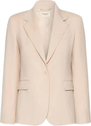 Max Mara Blazer de un solo bot&oacute;n - Jackets - Mujer - Beige - XS