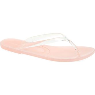 Jeffrey Campbell Beach Day Jelly Flip Flop in Clear Pink at Nordstrom, Size 11
