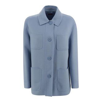 Max Mara Dames, Jassen, Blauw, Maat: XS