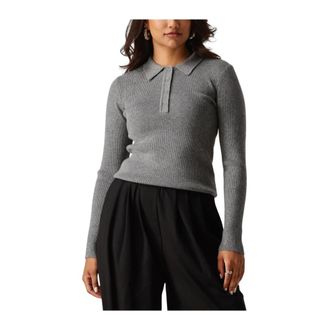 Notre-V NV-Genny Sweater - Dames - Polos - Grijs - 2XL - Polyester - Tops