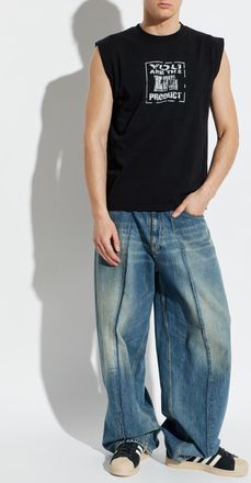 44 Label Group T-shirt With Logo, Mens, Black