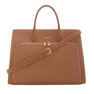 Isabel Bernard Aktentaschen - Honoré Nadine camel calfskin leather handbag with - Gr. unisize - in Braun - für Damen
