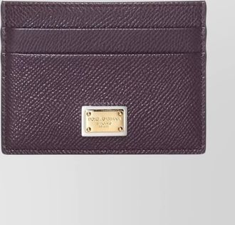 Dolce & Gabbana vitello stampa textured rectangular cardholder