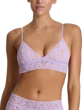 Hanky Panky Signature Lace Padded Triangle Bralette In Lavender
