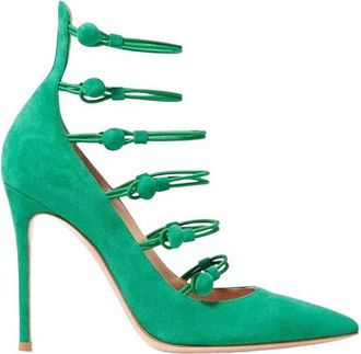 Gianvito Rossi Green Suede Marquis Pumps Size 37.5
