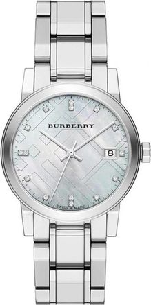Burberry Bu 9125 Horloge - Dames - Horloges - Grijs - ONE Size - Accessoires