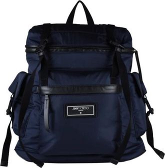 Jimmy Choo London Pre-owned Wixon rugzak - Heren - Vintage Rugzakken - Blauw - ONE Size - Leer - Vintage
