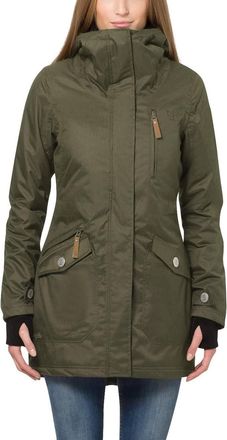 Berydale Berydale Womens Bd100 Jacket, Green - Lined Winter Parka, XXL UK