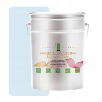 OEM Pintura De Fachada De Silicona Azul Claro 5l Permeable Al Vapor