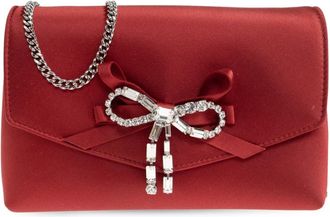 Jimmy Choo London Tassen, Dames, Rood, ONE Size, Satijn, Soft Bow Mini Bag