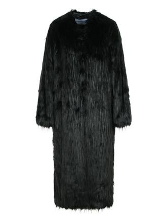 Stand Studio Carolina fux-fur coat - women - Acrylic/Modacrylic/Polyester - 38 - Black