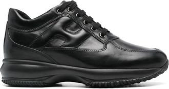 Hogan Interactive Sneakers - Dames - Sneakers - Zwart - 38 1/2 EU - Leer - Schoenen