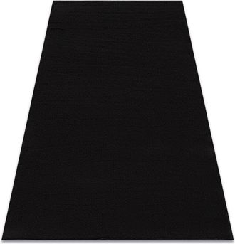 RugsX Rugsx - Alfombra De Lavado Moderna Lindo Negro, Antideslizante, Peluda Black 140x190 Cm