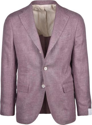 Eleventy Giacca Stondata - Heren - Business blazers - Rood - M - Wol - Kostuums