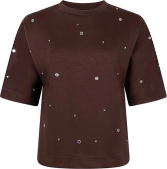 Tramontana Sweatshirt met korte mouwen - Dames - Tops - Bruin - Maat: L