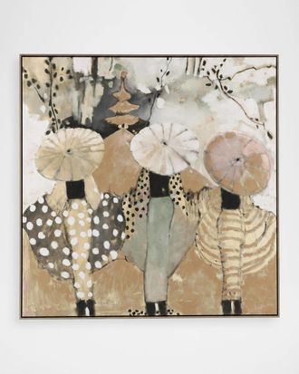John-Richard Patterned Parade Framed Giclee by Mary Pratt