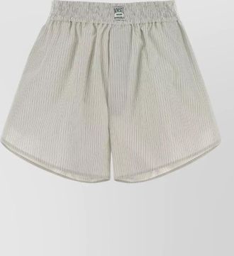 Maison Margiela cotton shorts striped pattern design